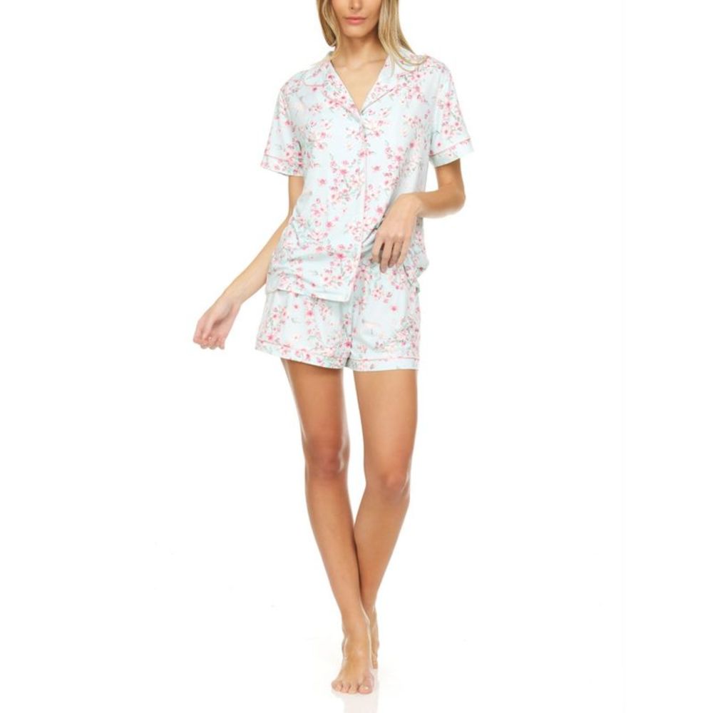 Flora Nikrooz Printed Pajama Shorts Set Womens Large